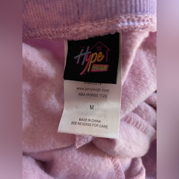 The Hype House Merch Women’s Medium Jogger Sweatpants Tie Dye Purple Pink - Picture 4 of 5